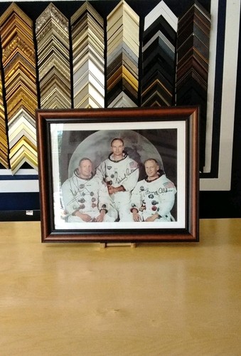Framed apollo crew photo - framed,