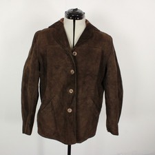 Vintage Swedish Goatskin Suede Jacket Smålands Jackan Allan Wallertz 44 UK M
