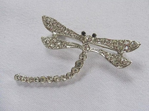 Vintage dragonfly brooch pin - dragonfly,