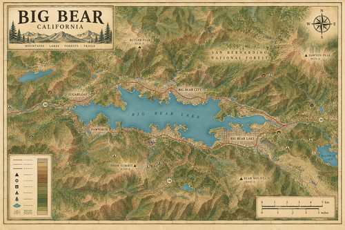 206 big bear lake - big, vintage