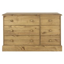 Cotswold Pine Wide Chest of 6
