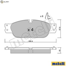 BRAKE PAD SET DISC BRAKE