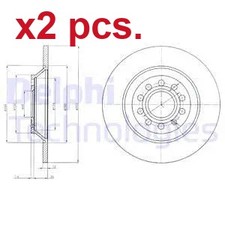X2 PCS REAR BRAKE DISC ROTOS