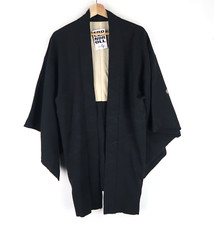 Vintage black silk - black,