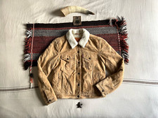 Levi's Suede Trucker Jacket M Sherpa Fleece Special Ltd Edition Leather LNWOT