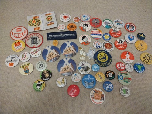 Vintage old badges approx - vintage,