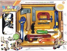 Kids Wooden Tools Toy Box