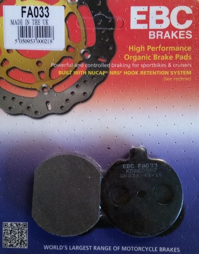 Ebc fa033 brake - ebc/fa033, pads