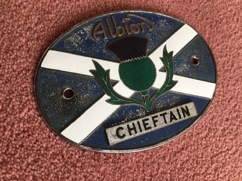 Vintage car badge albion - badge.(albion, /