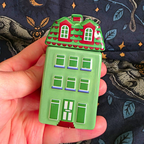 Green ceramic house - house, nordic