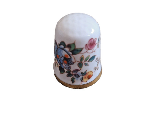 Floral caverswall thimble 3cm - caverswall,
