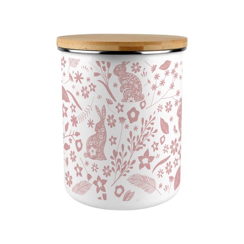 Pink rabbits print storage - pink,