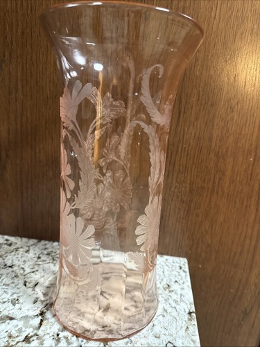 Large vintage etched floral - large,