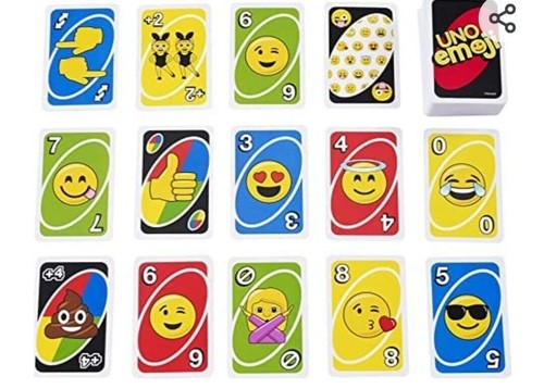 Uno emoji card game parallel - emoji,