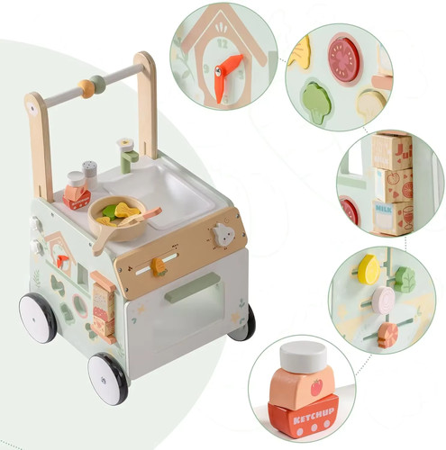 Adjustable height wooden baby - adjustable,