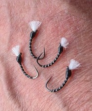 4 x Black Midge Trout Fishing
