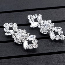 1 Pair Crystal Shoe Buckle