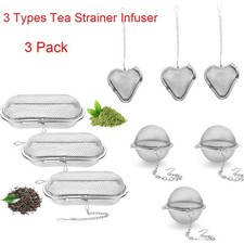 3 Pack Large Tea Ball Strainer