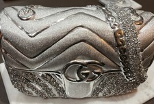 Silver GG Handbag Ornament