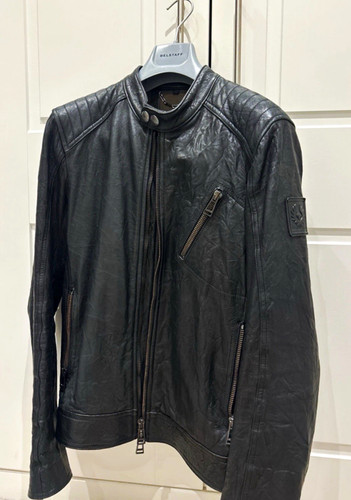 Belstaff men black leather - belstaff,