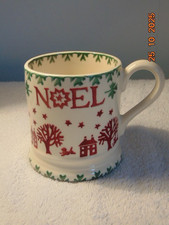 Emma Bridgewater "Sampler"  Noel Christmas Mug. 2017. 1/2 Pint.  (D)