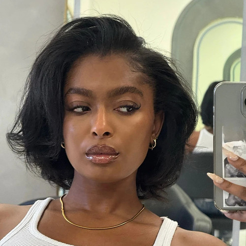 Short curly hair wig glueless - hair,