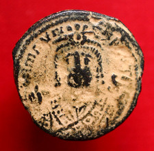 Emperor maurice follis 592ad - emperor,