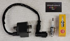 fits: SUZUKI LT 50 ATV QUAD BIKE NEW CDI UNIT COIL PLUG CAP AND SPARK PLUG