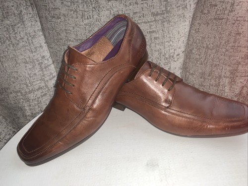 Mens brown leather ombré - brown, toe