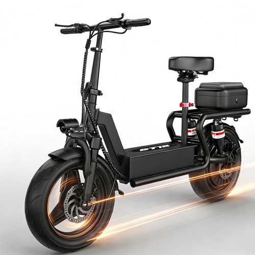 Electric scooter with - electric, seat
