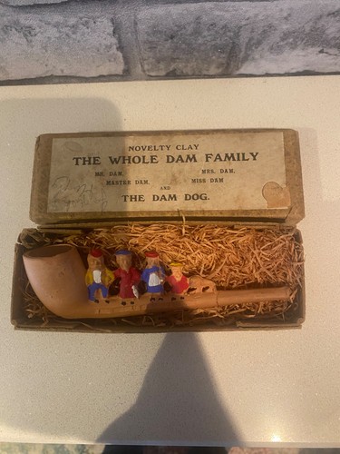 Boxed antique novelty - novelty, clay