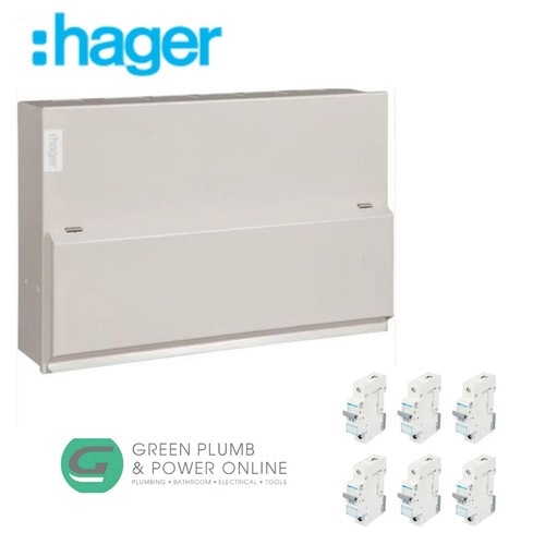 Hager split load fuse - load, board