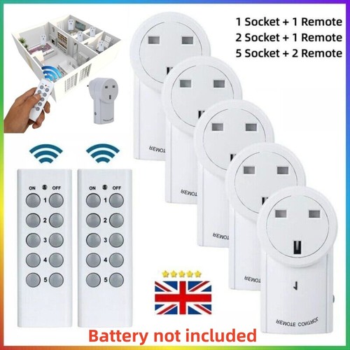 Remote control sockets - 1-5,