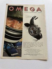 Original Omega Watch Advert Michael Schumacher F1 Formula 1 Magazine Advert a