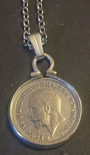 1932 silver threepence coin - 1932,