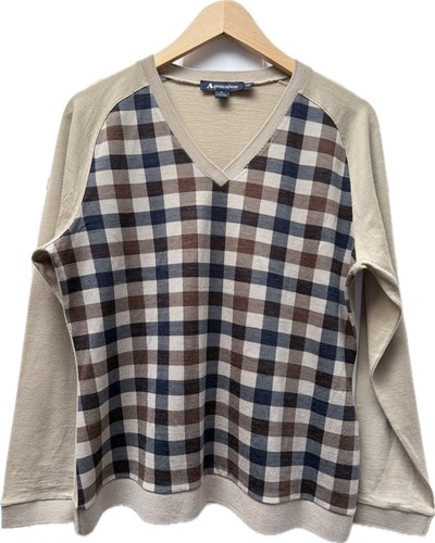 Aquascutum wool vneck sweater - aquascutum,