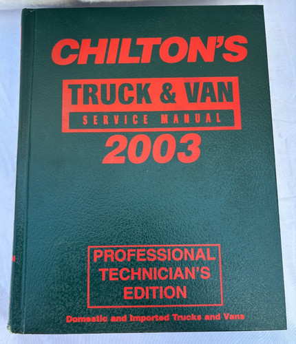 Truck van service manual - &,