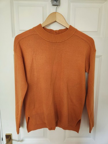 Women burnt orange button - burnt,
