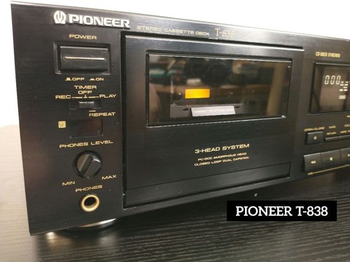 Pioneer 838 stereo cassette - pioneer, t-838