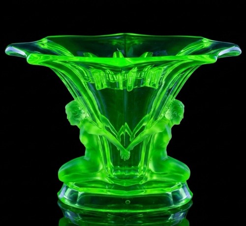 1930s art deco uranium glass - 1930s,