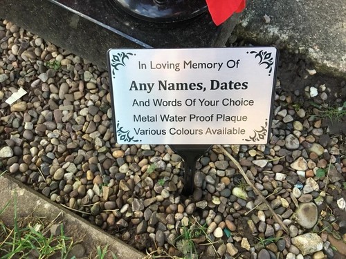 Personalised memorial plaque - personalised,