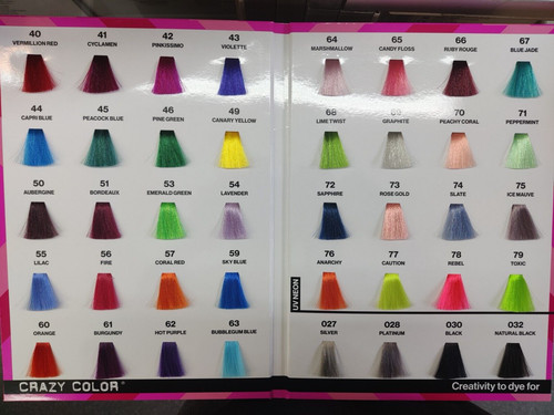 Crazy color hair dye shade - dye,