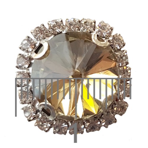 Large round glass crystal - glass,