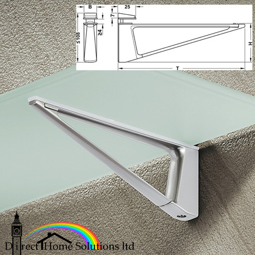 Hafele shelf support glass - 1, x