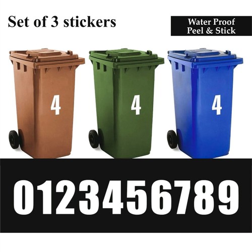White wheelie bin - wheelie, house