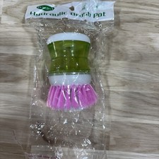 Kitchen Brush with Soap Dispenser Astronaut Pot Washing Cleaning Tool