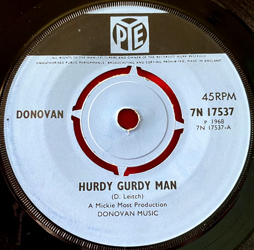 Donovan hurdy gurdy man uk - man, 7"