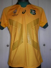 Australia Wallabies Rugby World Cup 2019 Asics Rugby Shirt Jersey Medium Mens