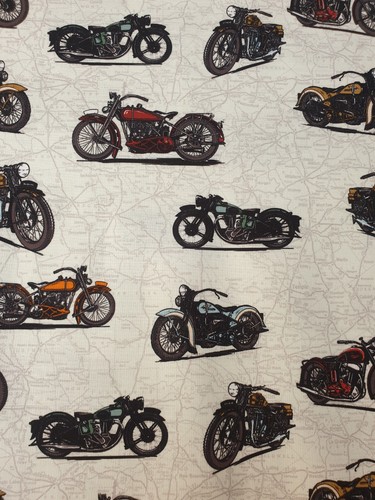 Motorbike fabric 100 - motorbike, 100%