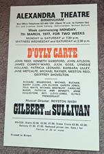 1977 D`Oyly Carte Opera Flyer